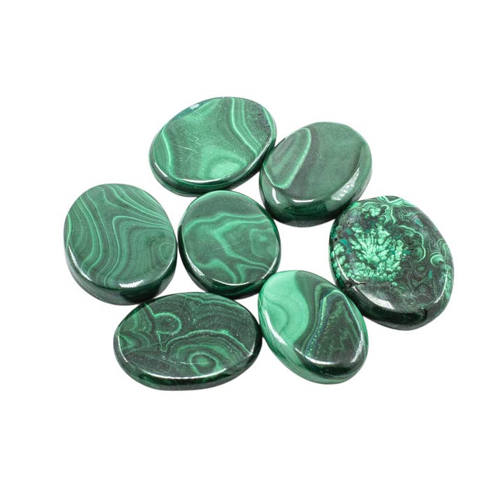 Quasar Gems USA - Wholesale Spiritual Stone/Crystal - Malachite Smooth Stones Small1