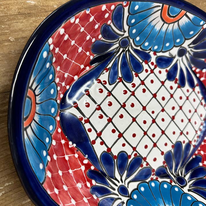 My Amigos Imports - Vente Plateaux - LIQUIDATION-Plateau de fête en céramique Talavera-13,5x10,5-Ovale6