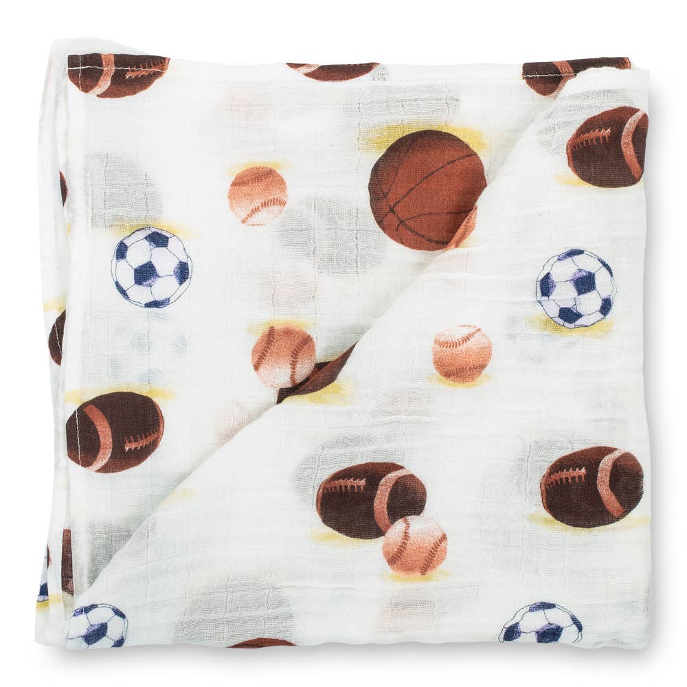 LollyBanks - Wholesale Swaddle – Baby - Go Sports! Baby Muslin Swaddle Blanket7