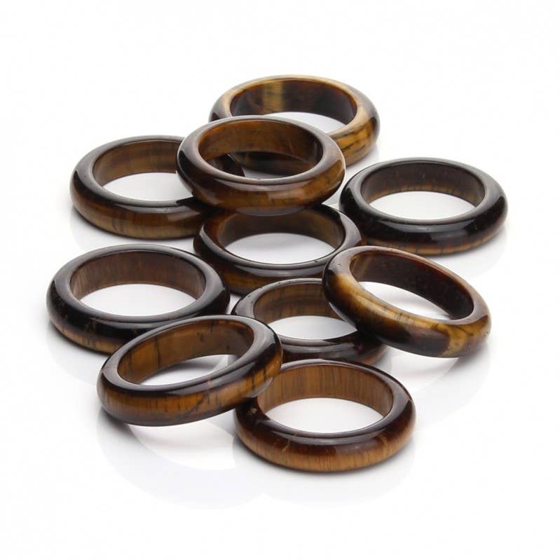 UniArt - Wholesale Single Stone/Solitaire Ring - Tiger's eye ring, alliance model3