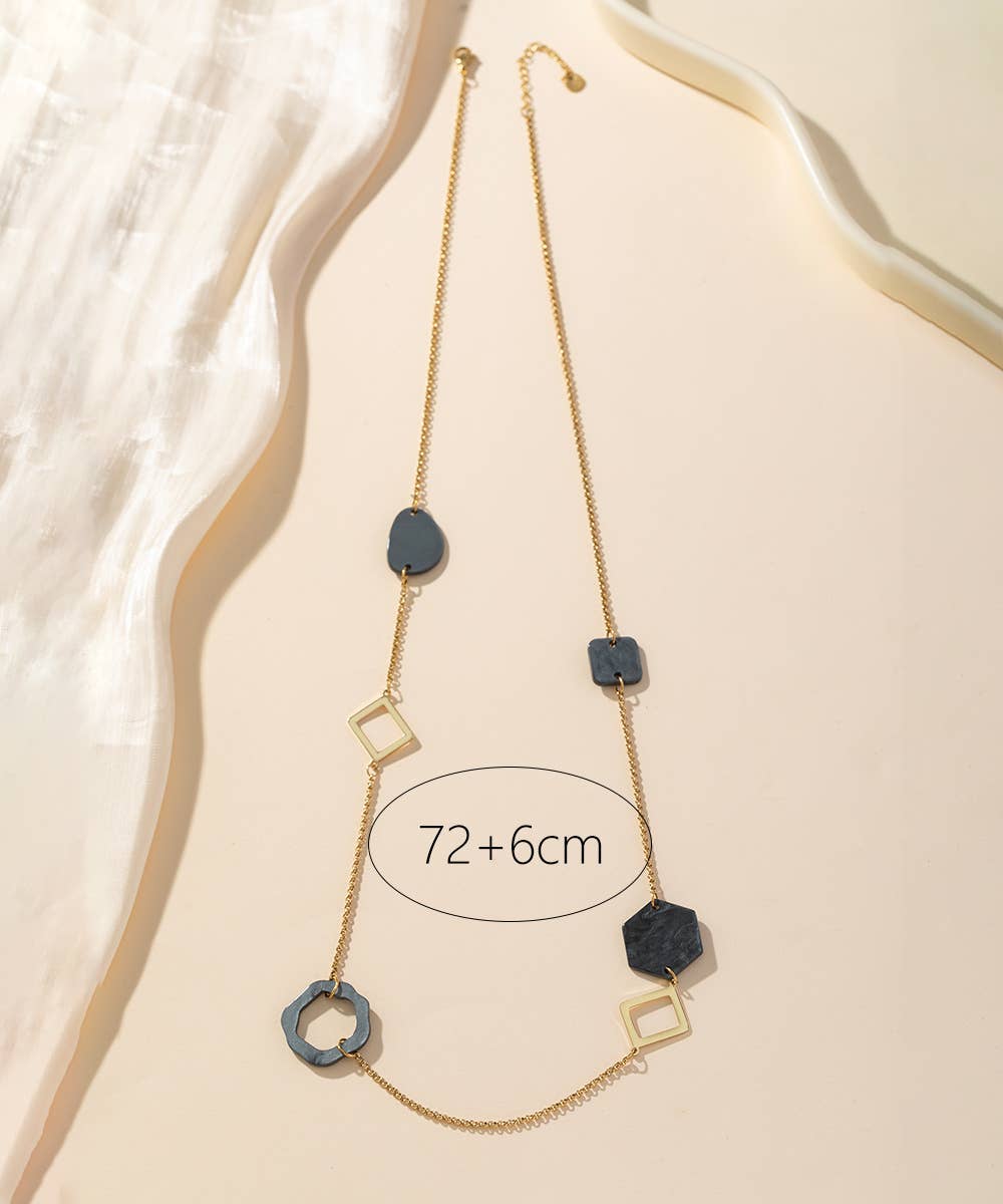 Blossom bijoux – wholesale Y-neck/lariat necklace – 24CCA011 Stainless Steel Necklace0