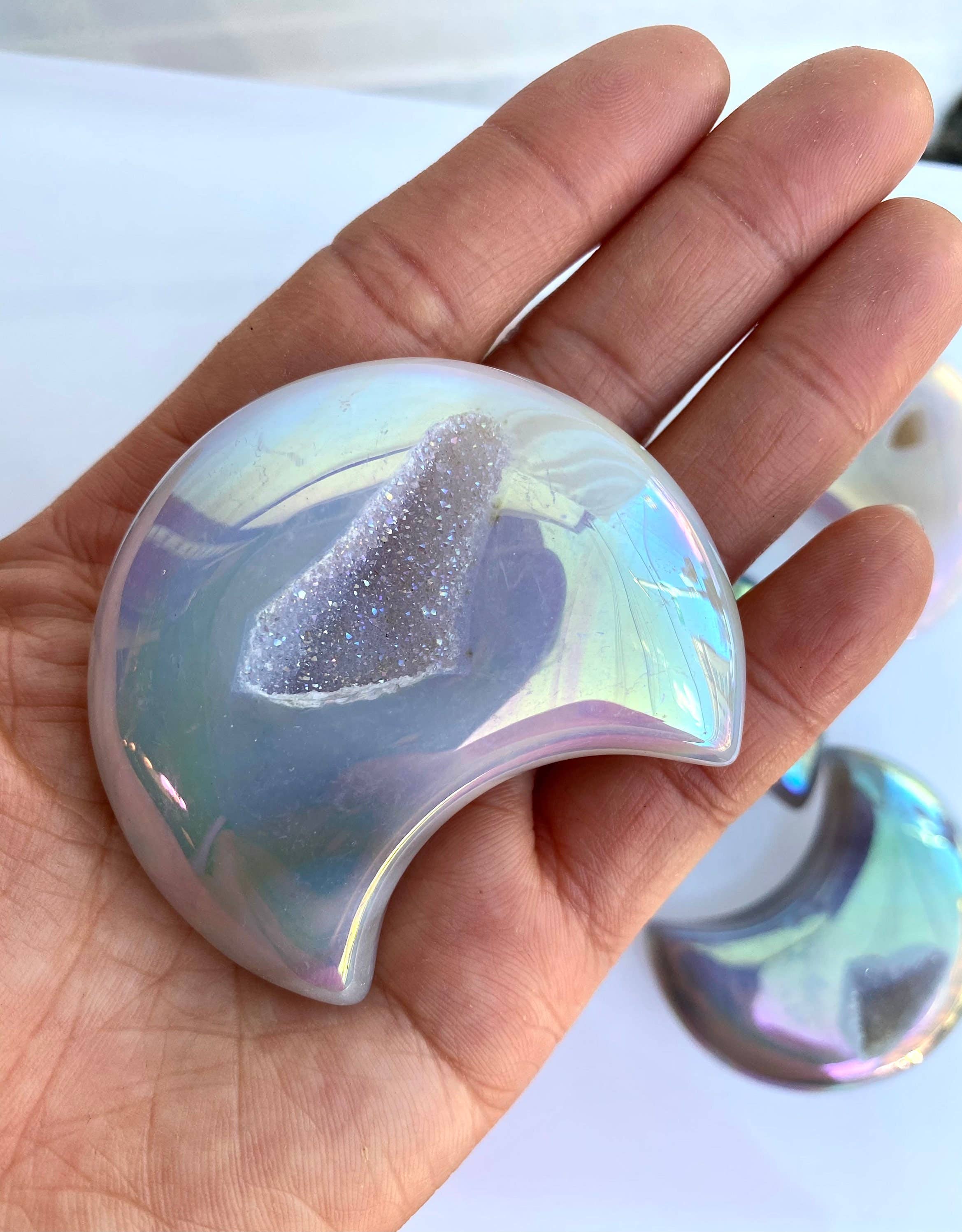 KayleeNYC - Wholesale Spiritual Stone/Crystal - Wholesale Lot 1 lb Angel Aura Agate Moon Crystal Healing 5