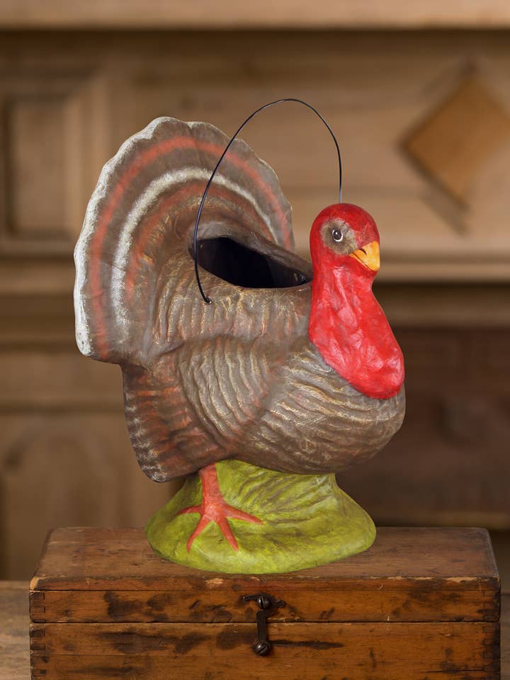 Vintage Turkey Bucket for wholesale by Bethany Lowe Designs