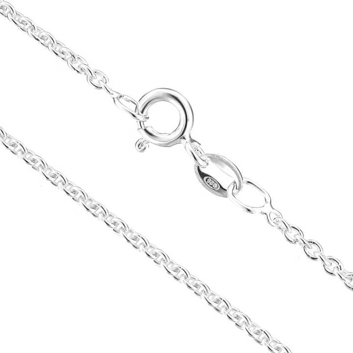 anchor 1.3mm, 1.55mm, 1.9mm italian made chain 925 sterling silver necklace for wholesale by FifiRose
