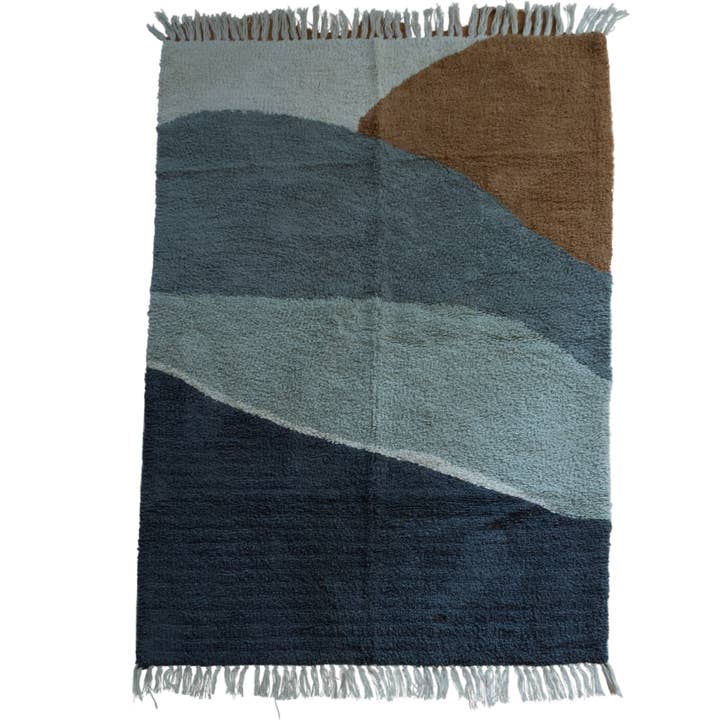 Blue Ocean Breeze Cotton Accent Rug for wholesale by Sigrid & Co.