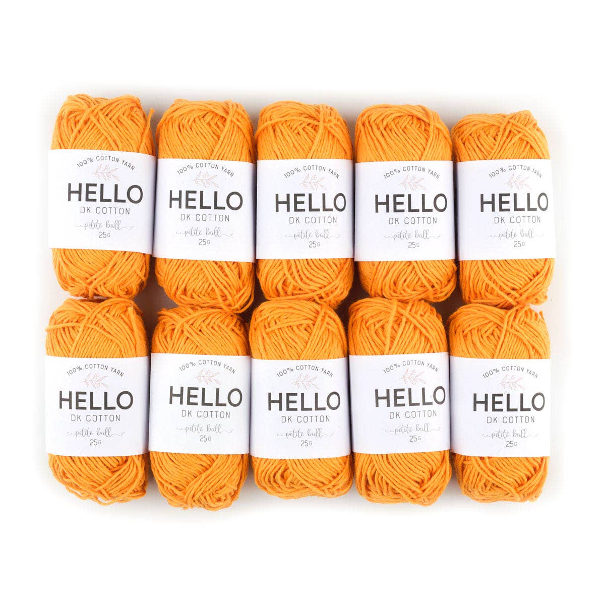 Creative World of Crafts – wholesale Garn – HEJ 100% bomull 25g Amigurumi garn förpackning med 10 bollar18