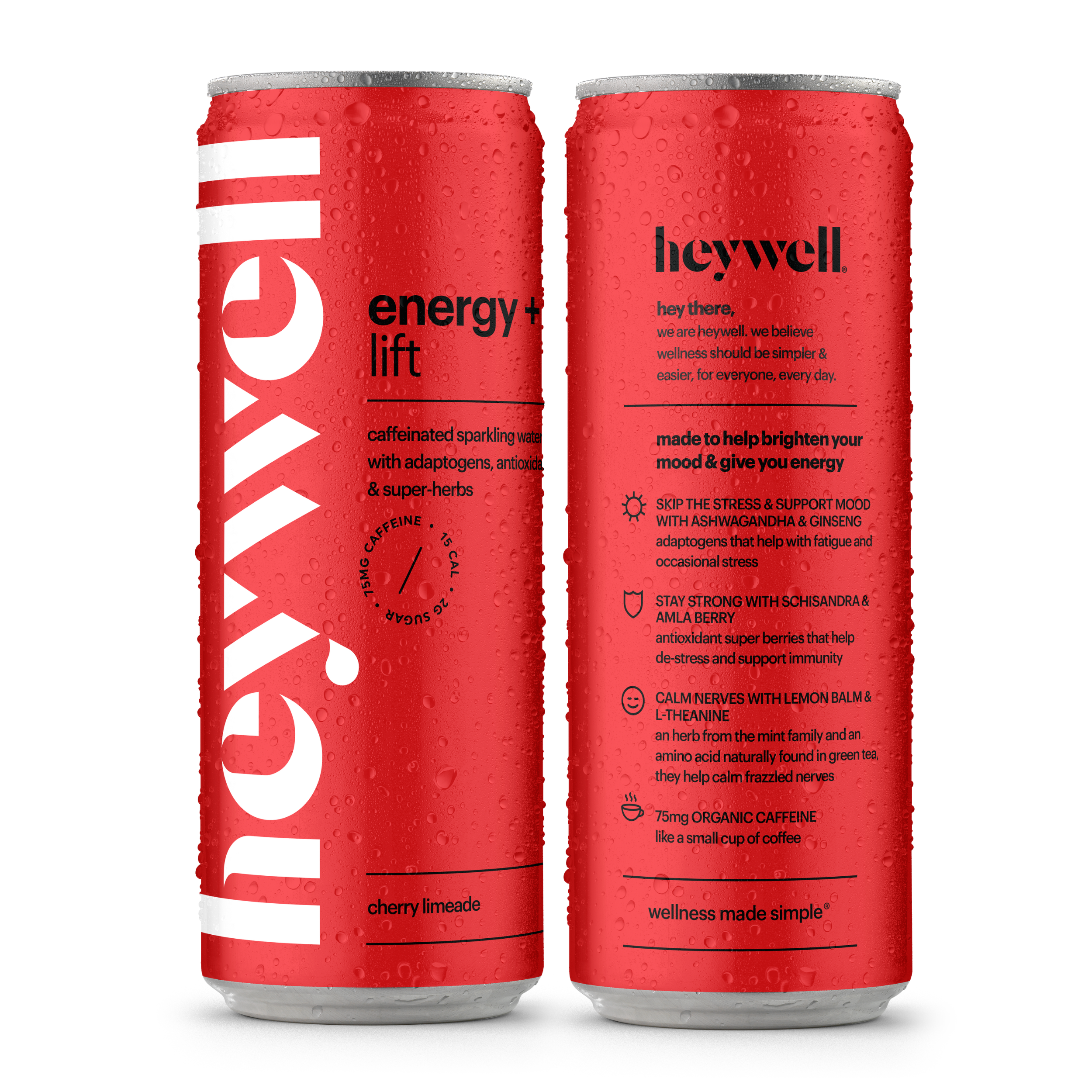 Heywell - Wholesale Sports/Energy Drink - heywell energy + lift sparkling cherry limeade - 12 pk cans1
