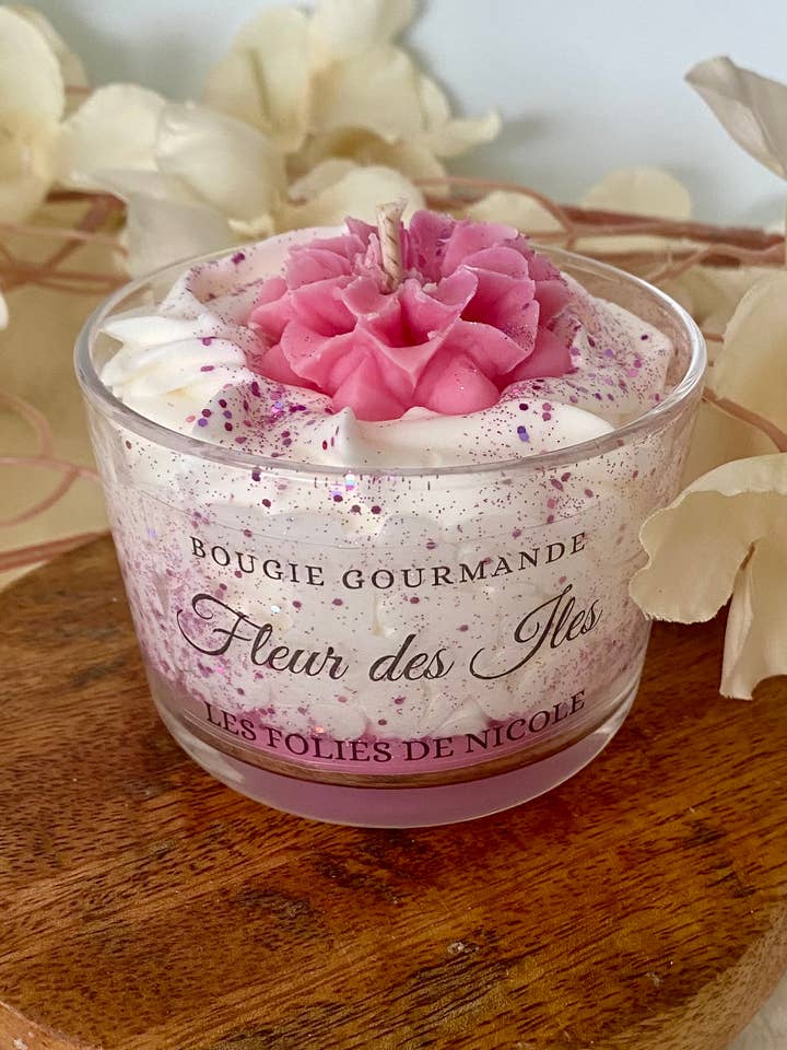 Candela gourmet Fiore delle isole per la vendita all'ingrosso da parte di Les folies de Nicole