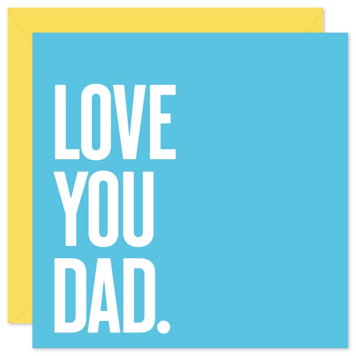 Love You Dad Card for wholesale by Purple Tree Designs