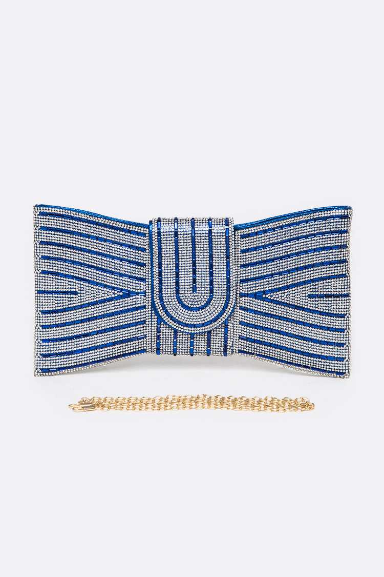 Artini Accessories - Wholesale Clutch Bag - Women's -  Rhinestone Bowtie Convertible Clutch 5