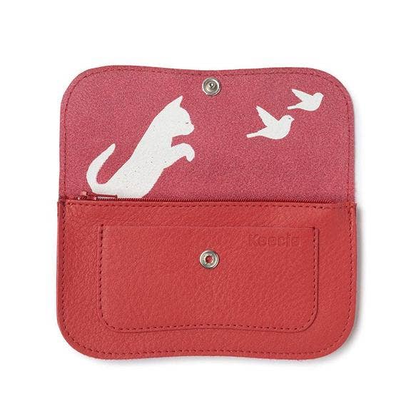 Keecie - Wholesale Wallet - Women's - Wallet, Cat Chase Medium, Coral1