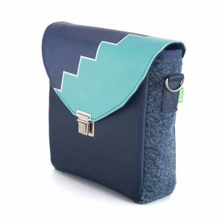 Borsa petalo scale blu per la vendita all'ingrosso da parte di Flio-Design