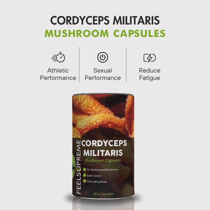 Feel Supreme – Engroshandel Kosttilskud og vitaminer – Cordyceps Militaris svampekapsler | Naturlig energi