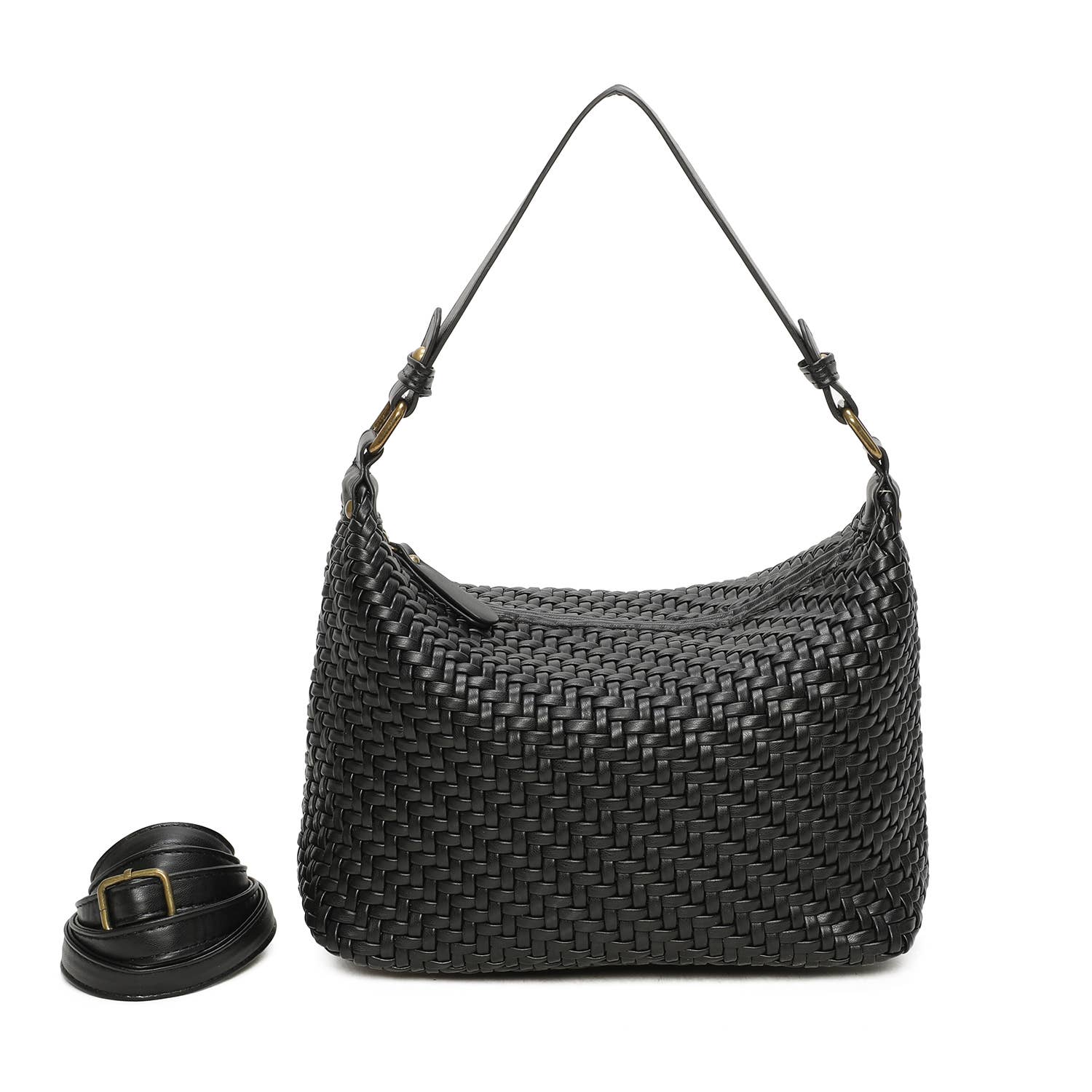 INES DELAURE - Wholesale Shoulder Bag - Women's - Woven handbag3