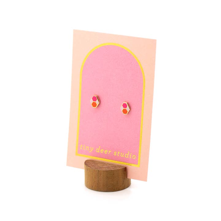 Tiny Deer Studio - Wholesale Stud/Post Earrings - Hex Tile Earrings