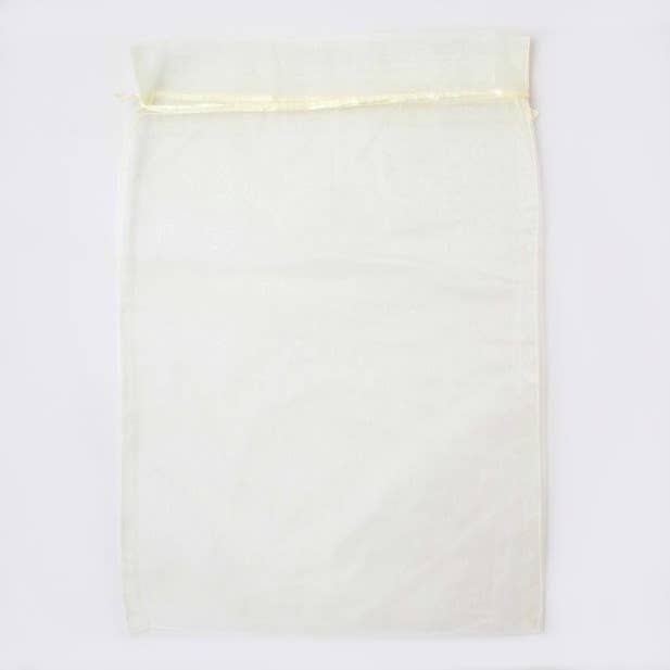 Inca UK - Wholesale Gift Bag - Size: 40x28cm Ivory Organza Gift Bag