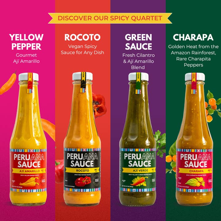 Peruana Foods - SPC - Vendita all'ingrosso Salse piccanti - Salsa Gourmet Piccante Aji Amarillo, 198g, Delicata, Senza Glutine, Keto3