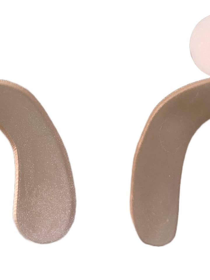 Abstract Arch Shaped Acrylic Hanging Earrings for wholesale by Kai and Co