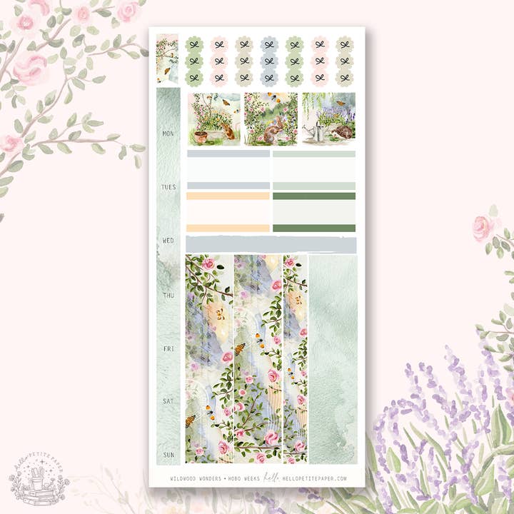 Wildwood Wonders - Hobo weeks sticker kit for wholesale by Hello Petite Paper