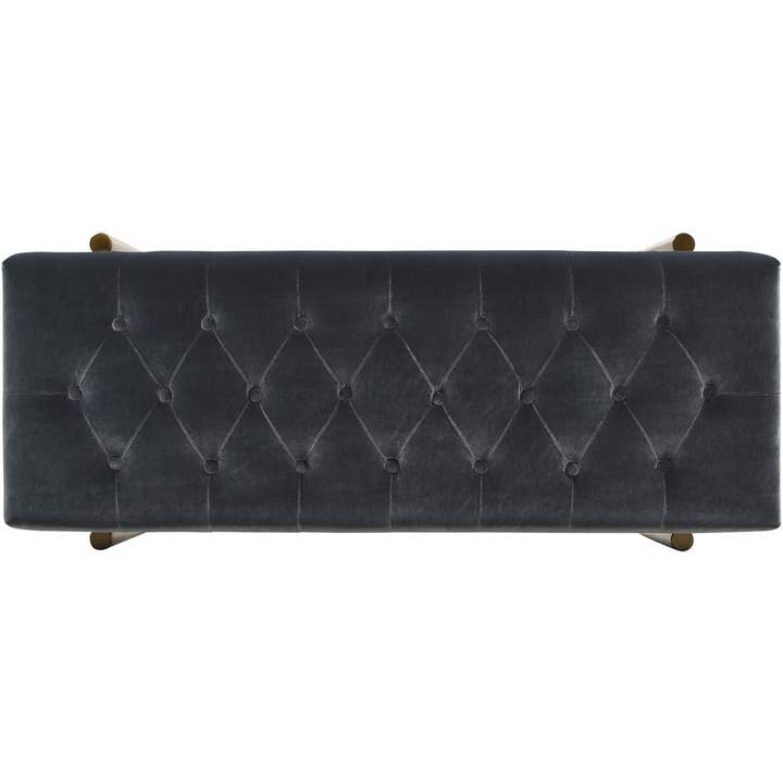 Jennifer Taylor Home - Wholesale Bench - Aria Upholstered Gold Accent Bench