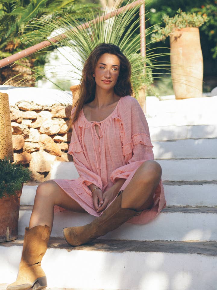 Athena Kleid Kaugummi für den Großhandel von Gybizia