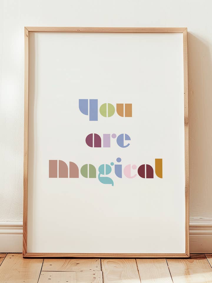 Pôster de quarto infantil - Você é mágico por atacado de MiniDei