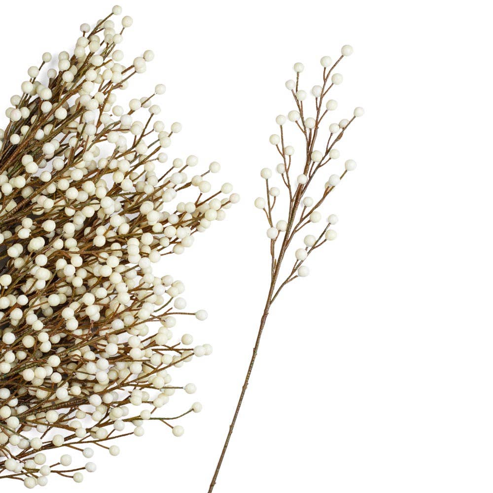 Factory Direct Craft - Wholesale Artificial Plant - 18" Weatherproof Artificial Outdoor Berry Stem -Select Color6