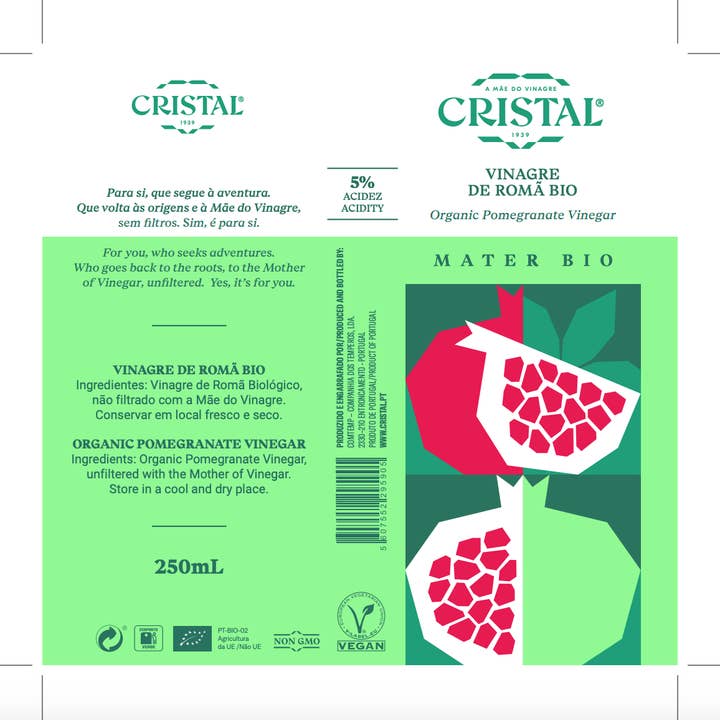 Vinagres Cristal Gourmet - Wholesale Vinegar - RUM VINEGAR GOURMET MATER 250ML1