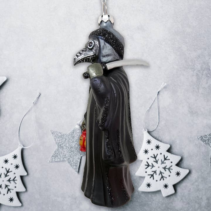 OrnamentallyYou - Wholesale Ornament - Plague Doctor Glass Christmas Ornament