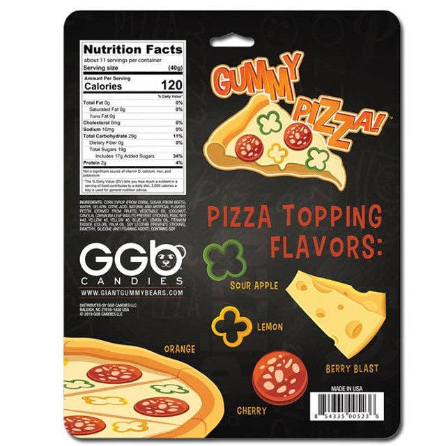 I Got Your Candy - Wholesale Gummy - Giant Gummy Pizza 16oz - 3ct1
