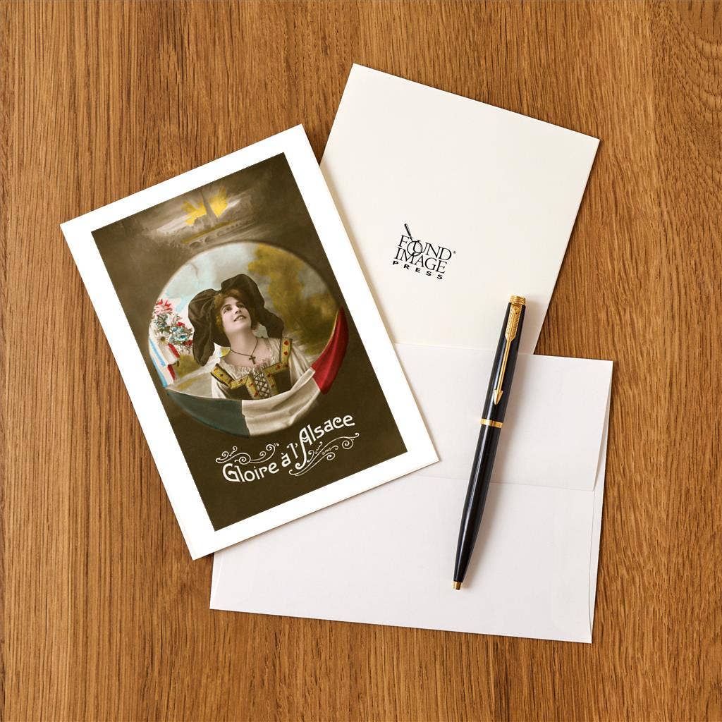 Found Image Press - Wholesale Stationery/Notecard Set - Greeting Card FF-194 Glory to Alsace, France1