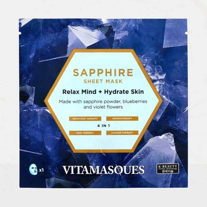 Vitamasques US - Wholesale Skincare Face Mask - Sapphire Face Sheet Mask2