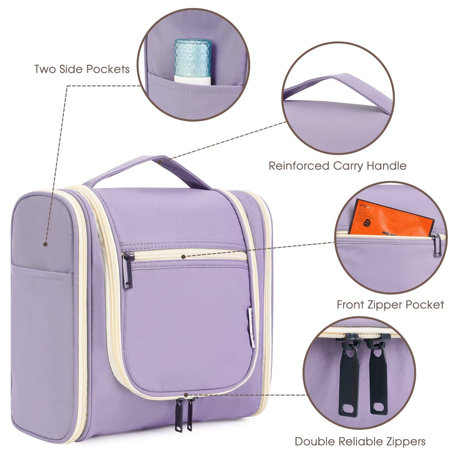 NARWEY INC - Wholesale Toiletry Bag - Women's - Large Hanging Toiletry Bag With Hook Cosmetics Organizer114