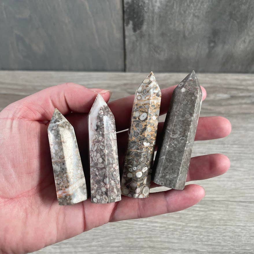 Keystone Crystals - Vendita all'ingrosso Pietra/cristallo spirituale - Obelisco di Pietra Preziosa 1-2 oz | Piccola Torre di Cristallo, Griglie e Decorazioni37