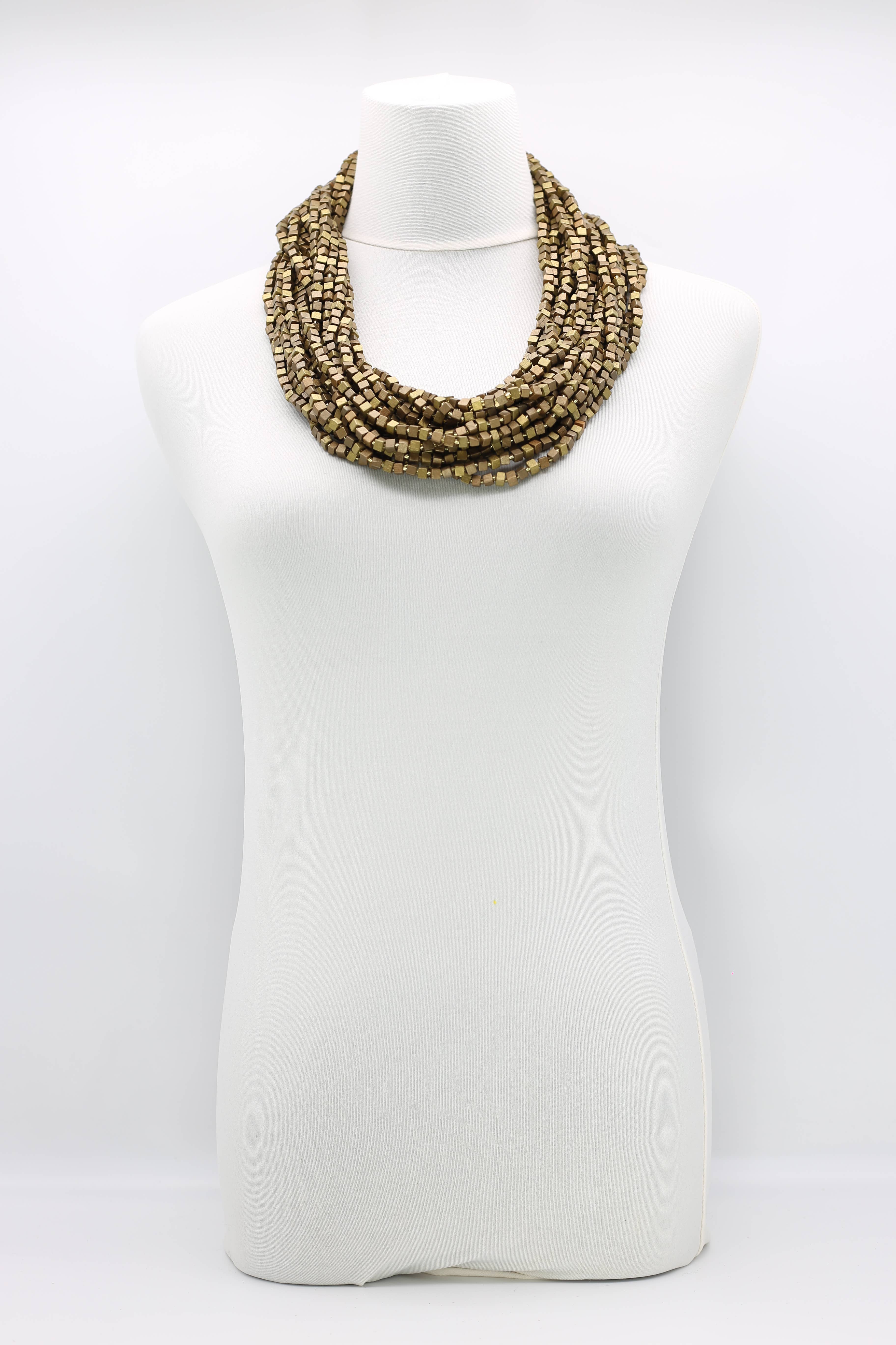 Jianhui London – Engroshandel Perlehalskæde – Den næste Pashmina halskæde Træperler - Mosaic Art112