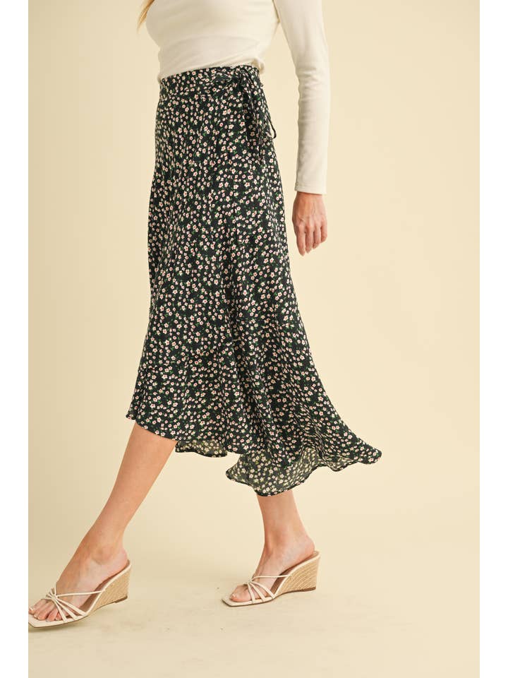 AEMI + CO - Wholesale Skirt - Women's - 7135FN Berti Floral Wrap Skirt23