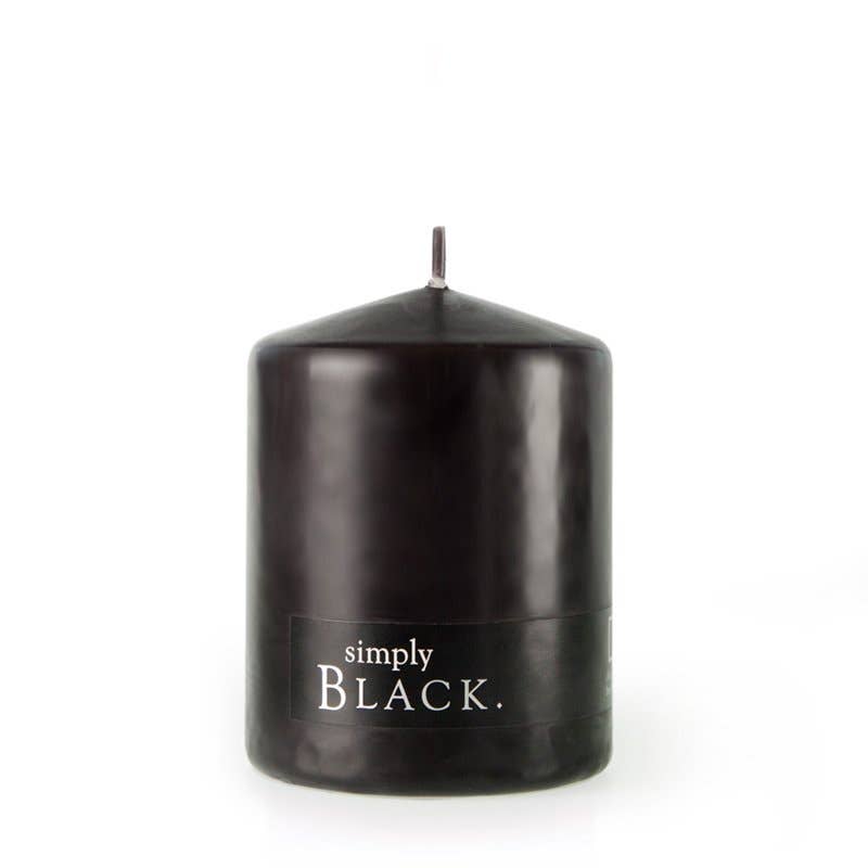 Buckley & Phillips Aromatics – wholesale Pillar candle – Black Pillar Candle Medium0