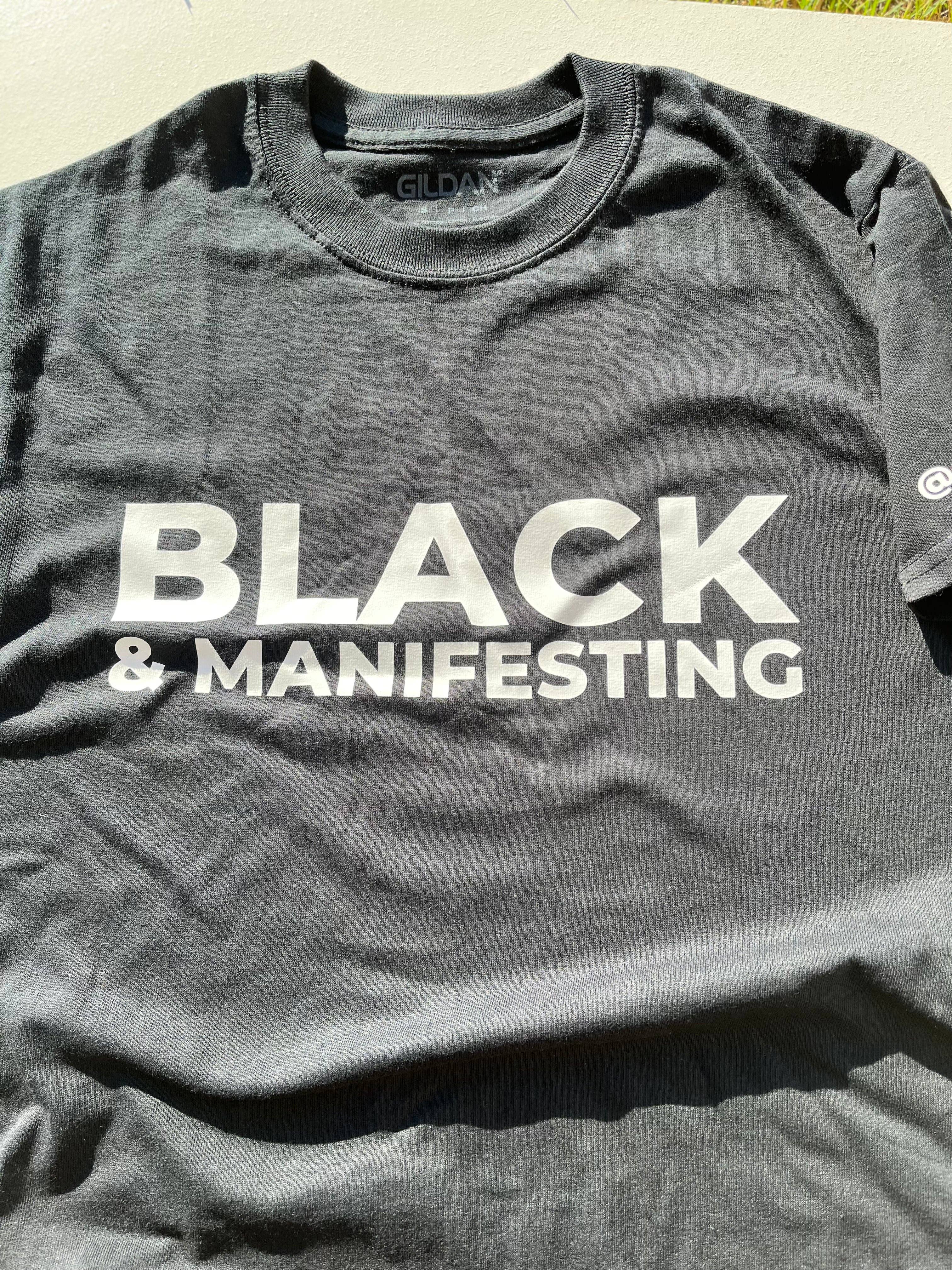 Ebony Notes Company - Wholesale Screen Printed T-Shirt - Unisex - Black & Manifesting Shirt0