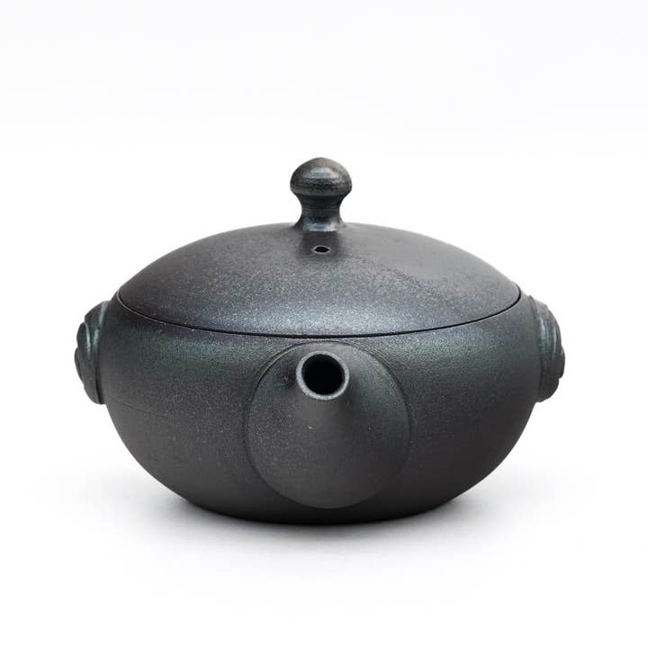 Tezumi - Wholesale Tea Pot - Japanese Houhin - 澤田朋大 Sawada Tomohiro - Metallic Tokoname-yaki Handleless Teapot - 150ml3