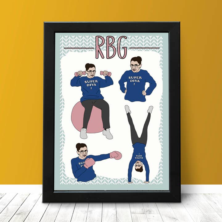 RBG Superdiva! Print for wholesale by Citizen Ruth