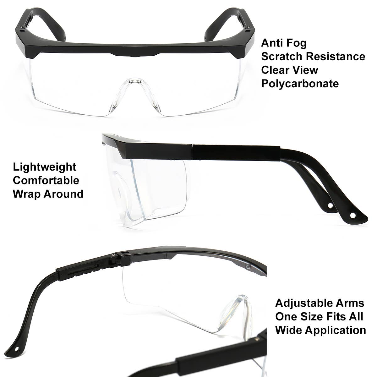 Trio Trading - Wholesale Safety Equipment - Extendable Safety Glasses 36 Pack Polycarbonate Lenses3