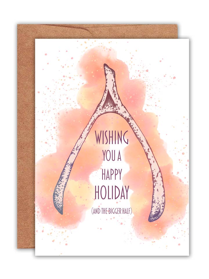 Carte Wishbone pour la vente par Golden Grove Paper