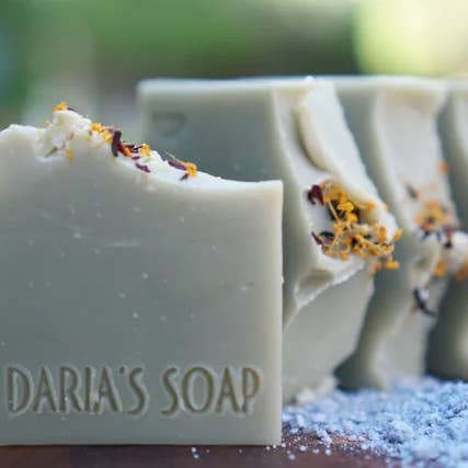 Blue Cambrian Clay Soap – Detox Bar for Mature/Oily Skin for wholesale by Darias Soap LLC