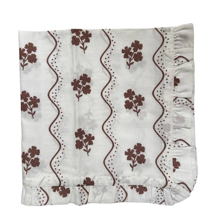 Trudie - Wholesale Dinner & Cloth Napkin - Beatrice Ruffled Napkins, Set of 40