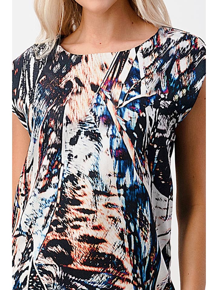 MULTI Robe tunique à fermeture éclair sur le côté en vente sur Faire6