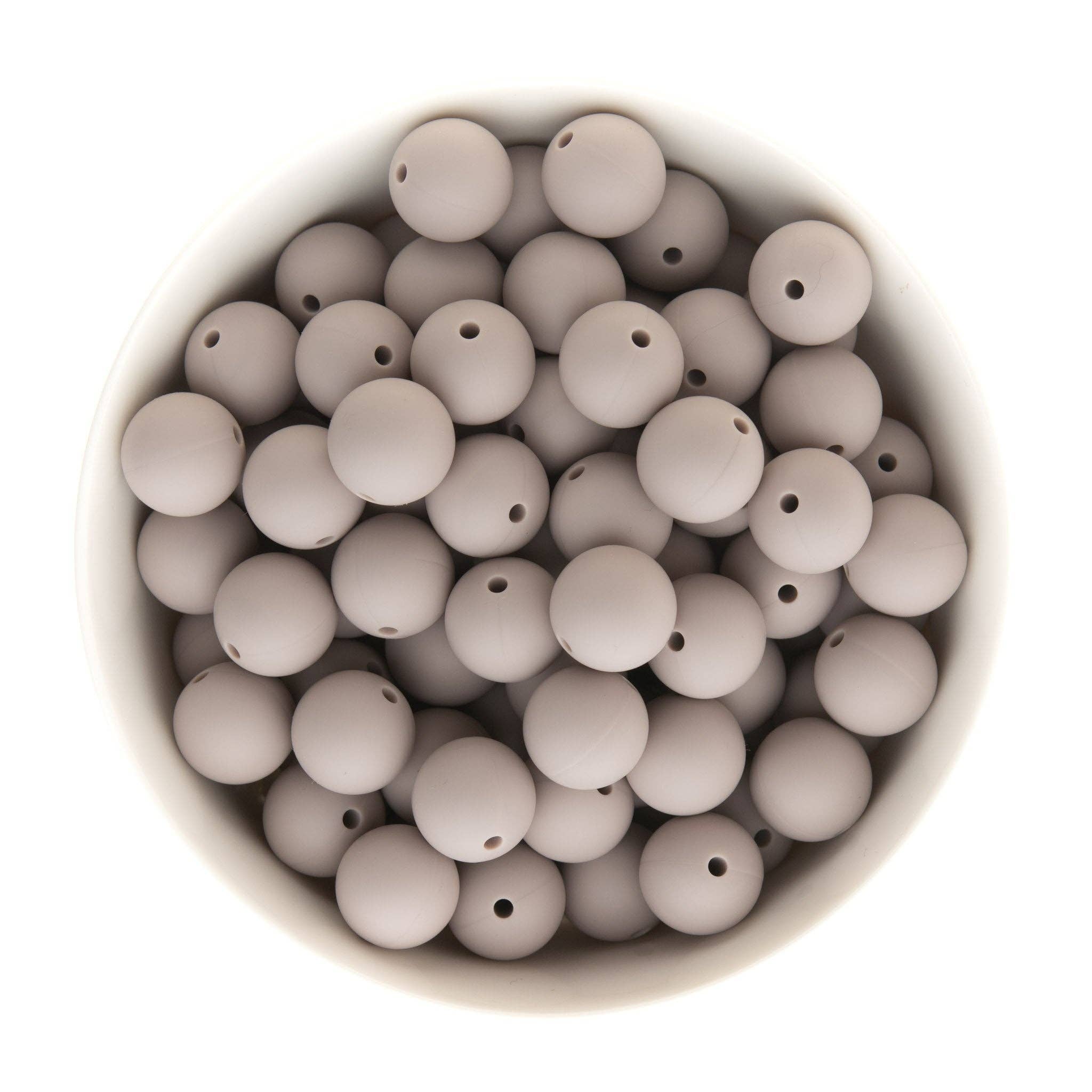 Cara & Co Silicone Craft Supply - Wholesale Beads - 15mm Round Silicone Beads50