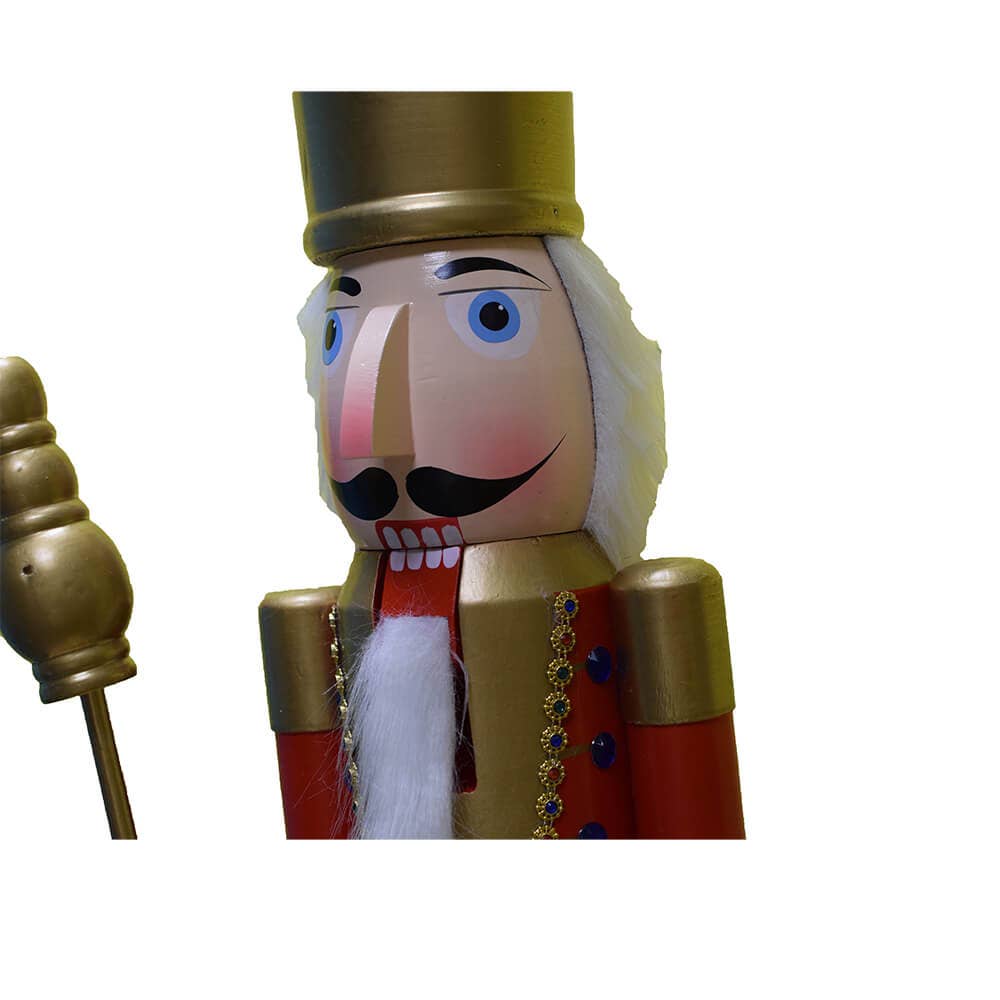 giftland – Großhandel Weihnachtliche Nussknacker – Nussknacker-Weihnachtsschmuck aus Holz, 90 cm2