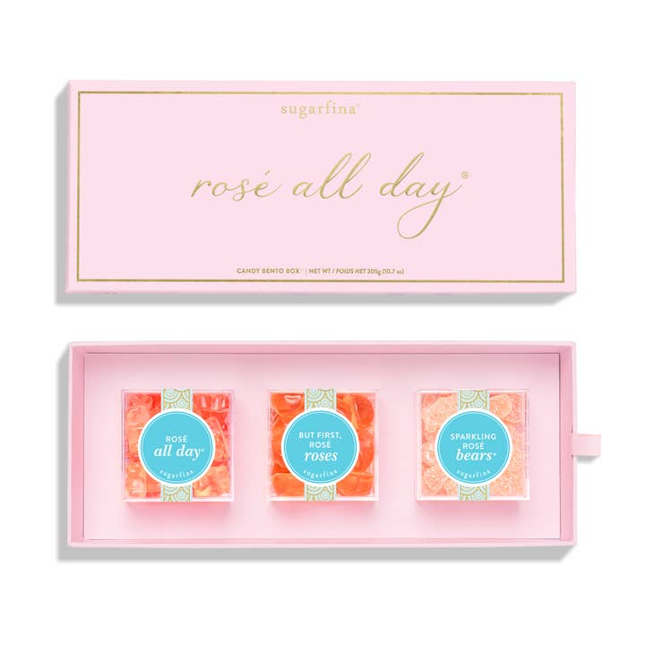 Rosé All Day - 3pc Candy Bento Box® (Preset) for wholesale by Sugarfina