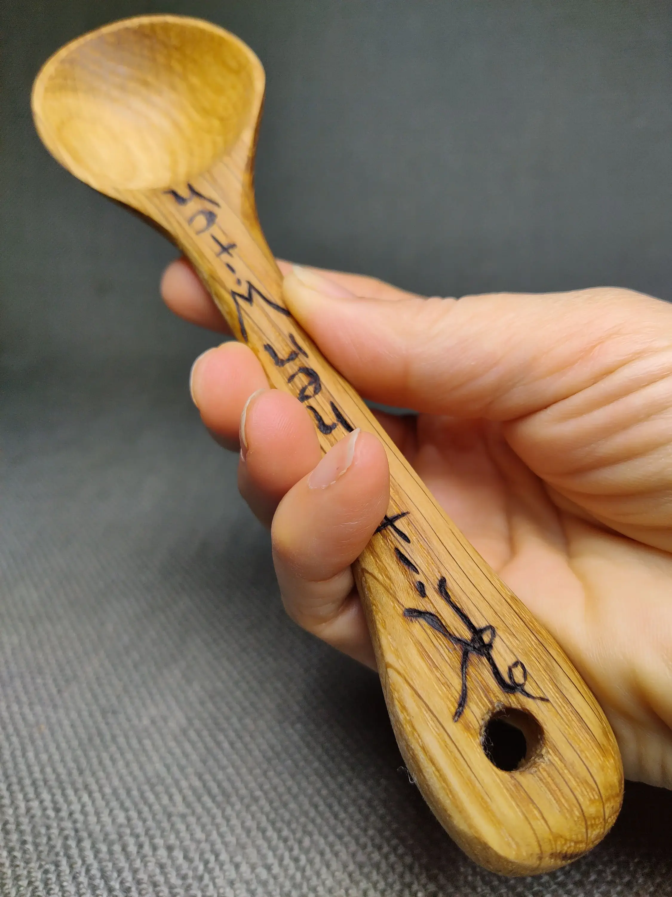Chaos Woods - Wholesale Kitchen Spoon - Wood Spoon "Kitchen Witch" or customizable - Hand carved Oak6