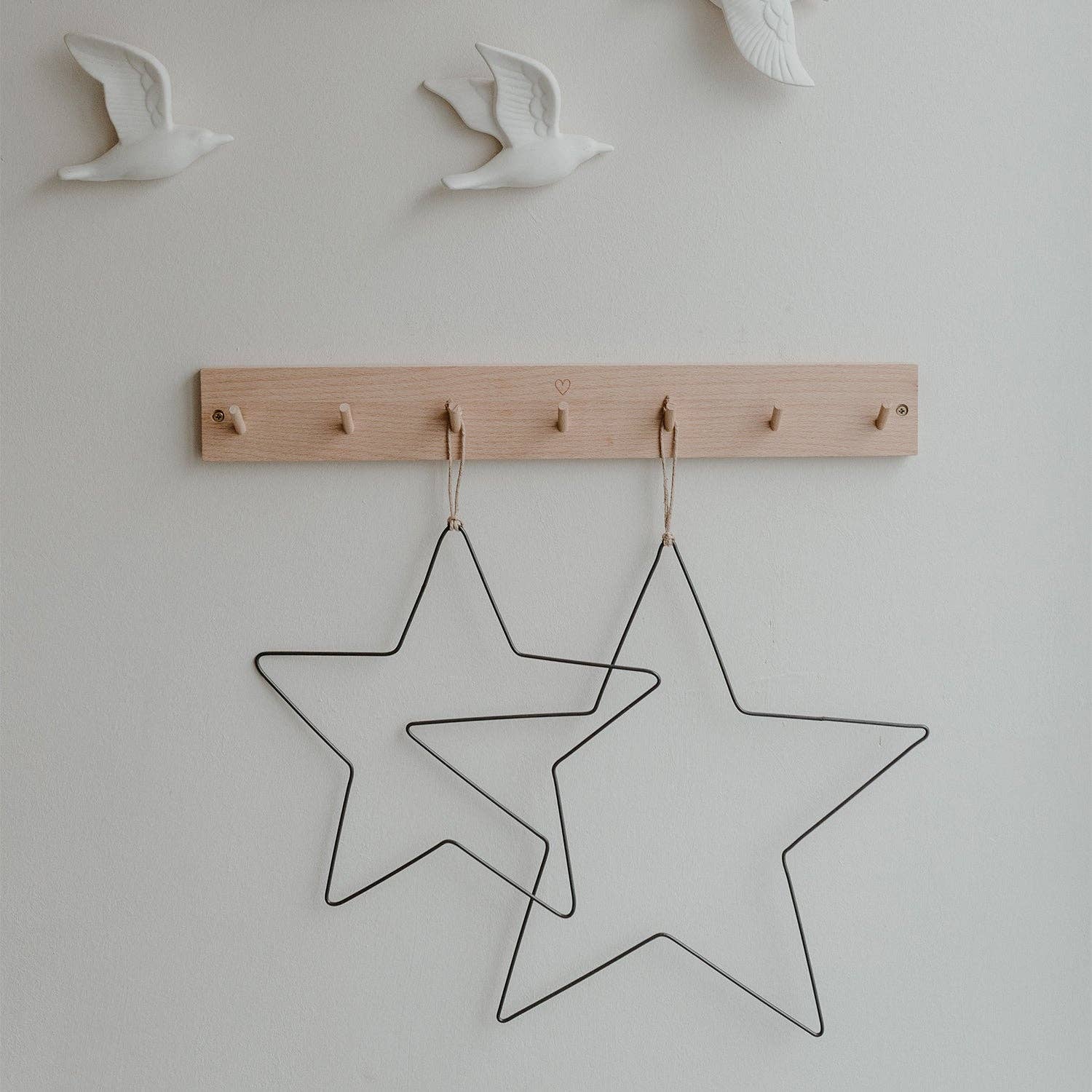 Eulenschnitt - Vente Décoration de Noël - Ensemble de 2 couronnes métalliques étoile (UE = 4 ensembles)3